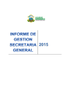 informe de gestion secretaria general