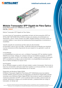 Módulo Transceptor SFP Gigabit de Fibra Óptica
