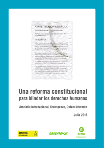 Una reforma constitucional para blindar los Derechos Humanos