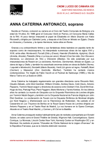 Biografía Anna Caterina Antonacci