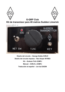 G-QRP Club Kit de transmisor para 40 metros Sudden Limerick