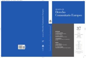 Derecho Comunitario Europeo