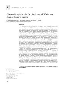 Cuantificación de la dosis de diálisis en hemodiálisis diaria (PDF