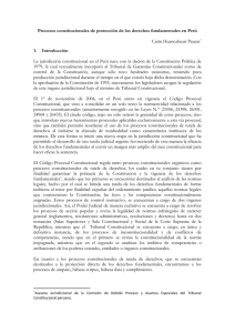 Peru. Procesos Constitucionales