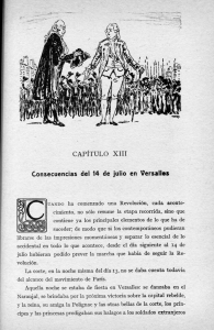 CAPÍTULO X I I I Consecuencias del 14 de julio en Versalles