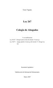 LEY 267 - DiputadosMisiones.gov.ar