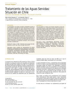 Tratamiento de las Aguas Servidas: Situación en Chile