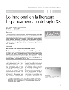 Lo irracional en la literatura hispanoamericana del siglo XX