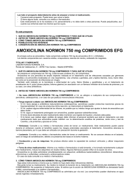 Amoxicilina normon 750 mg comprimidos efg