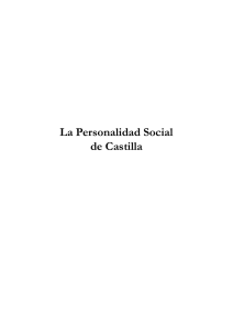 La Personalidad Social de Castilla