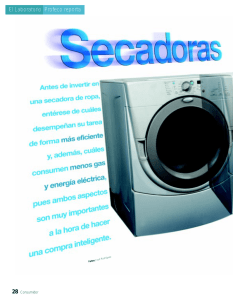 Secadoras de ropa - Procuraduría Federal del Consumidor