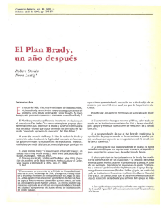 El Plan Brady, un año después - revista de comercio exterior