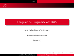 Lenguaje de Programación: DOS