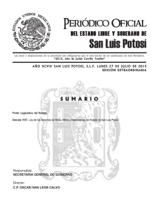 Ley Publicada San Luis Potosi - Ley General de los Derechos de