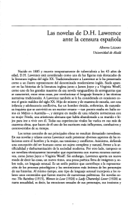 Lasnovelas de D.H. Lawrence ante la censura española