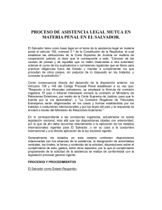 proceso de asistencia legal mutua en materia penal en el salvador.