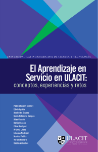 El Aprendizaje en Servicio en ULACIT: conceptos, experiencias y
