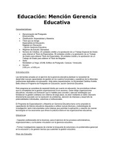 Educación - Universidad Católica Andrés Bello