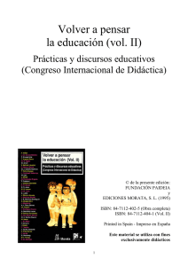 Volver a pensar la educación (vol. II)