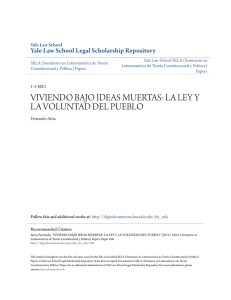 viviendo bajo ideas muertas: la ley y la voluntad del pueblo