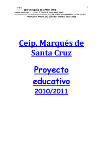 Ceip. Marqués de Santa Cruz Proyecto educativo