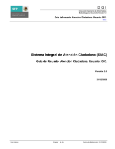 Sistema Integral de Atención Ciudadana (SIAC)