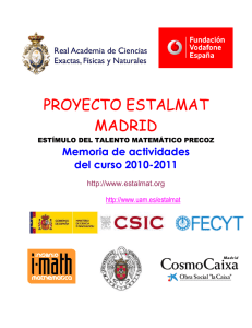 Memoria 2010-11 - Universidad Autónoma de Madrid