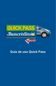 Guía de uso Quick Pass