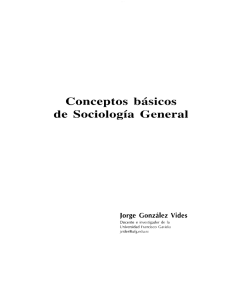 Conceptos básicos de Sociología General