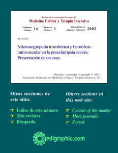 Microangiopatía trombótica y hemólisis