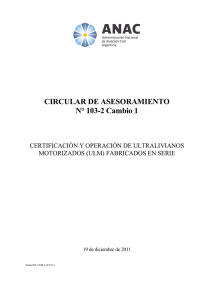 CIRCULAR DE ASESORAMIENTO N° 103-2 Cambio 1