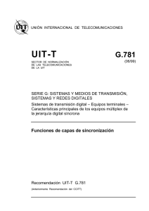 UIT-T Rec. G.781 (06/99) Funciones de capas de sincronización