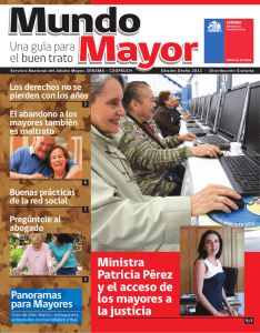 Ministra Patricia Pérez y el acceso de los mayores a la