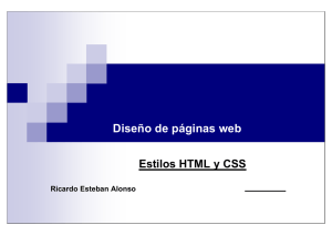 Estilos HTML y CSS