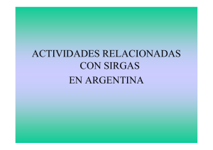actividades relacionadas con sirgas en argentina