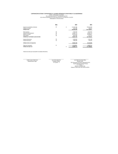 Nota 2015 2014 Ingreso de actividades ordinarias 24 $ 121.501.592