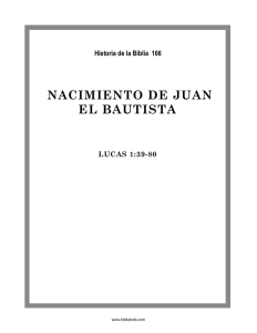 NACIMIENTO DE JUAN EL BAUTISTA