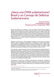 ¿Hacia una OTAN sudamericana? Brasil y un Consejo de Defensa