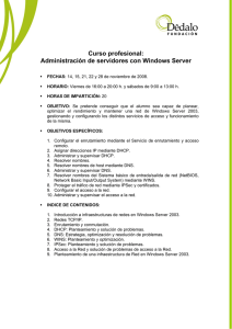Curso profesional: Administración de servidores con Windows Server