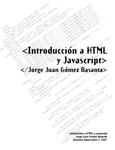 Introducción a HTML y Javascript