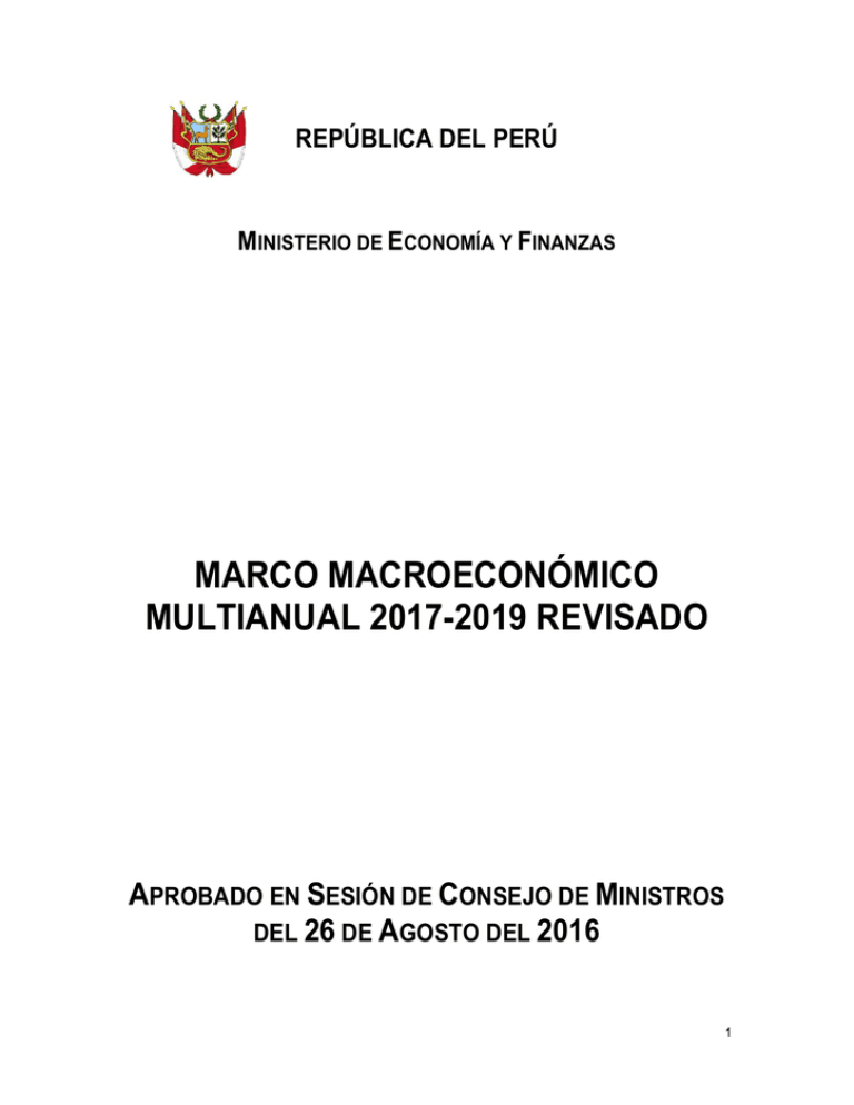 Marco Macroeconómico Multianual 2017-2019 Revisado