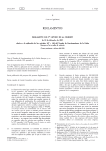 Reglamento (UE) no 1407/2013 de la Comisión, de