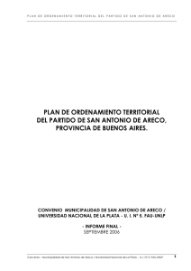 Plan de Ordenamiento Territorial del Partido de San Antonio de Areco