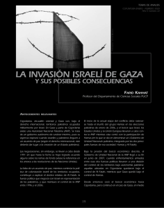 LA INVASIóN ISRAELí DE GAZA