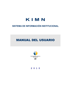 Manual usuario KIMN - Universidad Católica de Temuco