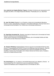 Académicos Correspondientes - Academia de Ciencias Sociales de