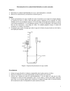 1 Determinación de la conductividad hidráulica en