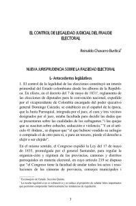 EL CONTROL DE LEGALIDAD JUDICIAL DEL FRAUDE ELECTORAL