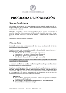 PROGRAMA DE FORMACIÓN