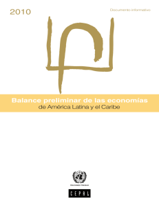 Balance preliminar de las economías de América Latina y el Caribe